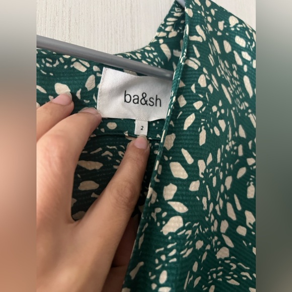 Ba&sh size 2 dress gold and green - Picture 4 of 6